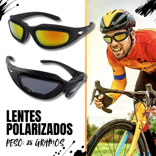 Gafas Polarizadas Intercambiables para Motociclistas - ProShield Rider™