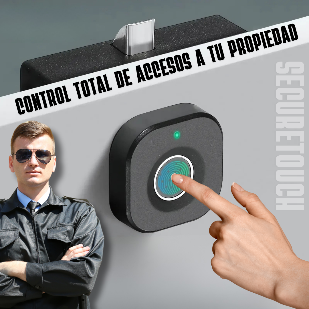 Cerradura biométrica inteligente que protege tu hogar - SecureTouch Pro