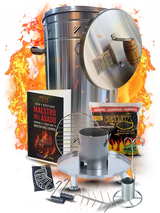 Maxi Grill Barrel – Asador tipo barril de 50 a 60 libras