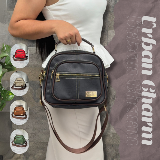 Bolso UrbanCharm™: estilo urbano premium con versatilidad y doble uso - Caja premium